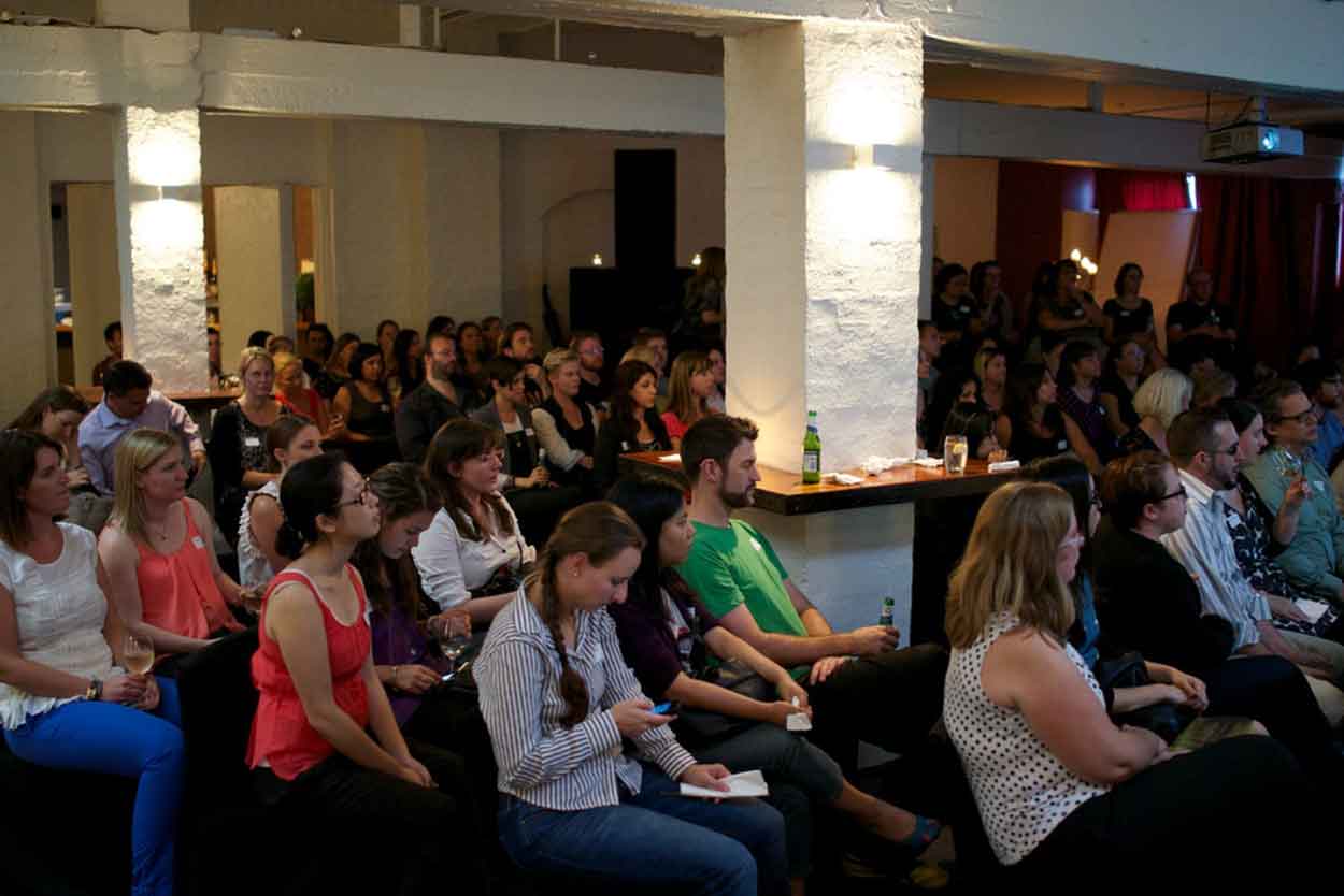A photograph of the audience at Refactor in 2016